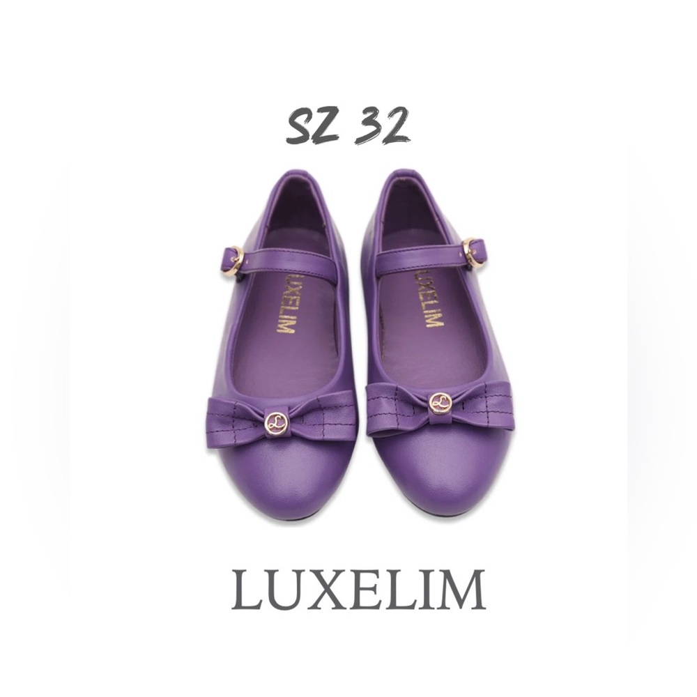 Luxelim sz 32 Isla Leather Shoes purple